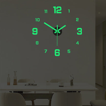 🏠🕒Modern 3D Digital Wall Clock – Silent Acrylic Luminous Wall Decor, Night Glow Easy-Read Time Display, Stylish Home Decoration & Gift