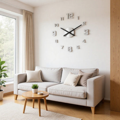 🏠🕒Modern 3D Digital Wall Clock – Silent Acrylic Luminous Wall Decor, Night Glow Easy-Read Time Display, Stylish Home Decoration & Gift