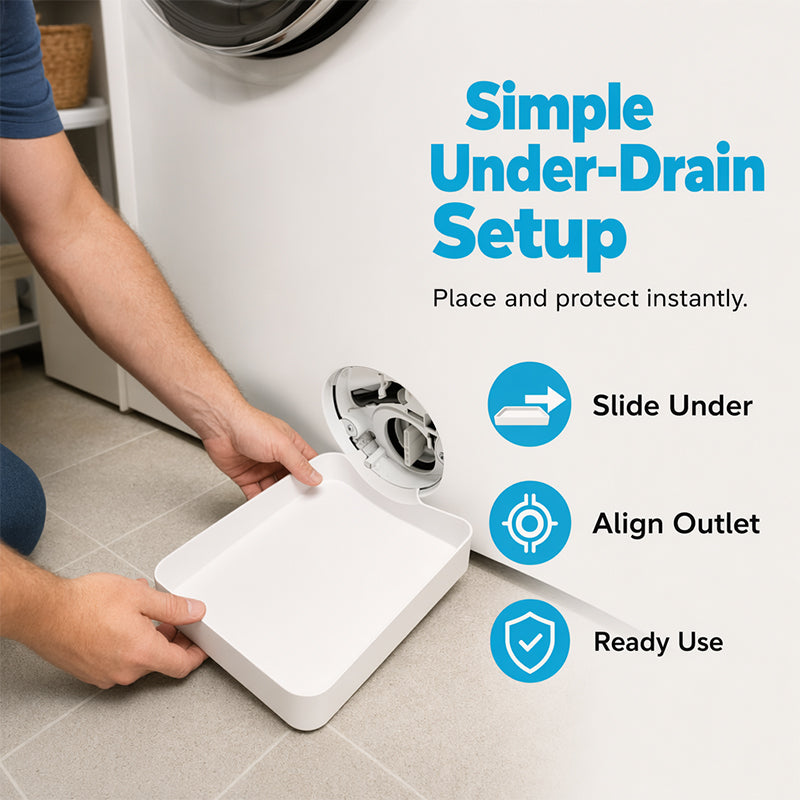 🌟LAST DAY SALE: ONLY ＄18.99!!🎁✨Universal Front-Load Washing Machine Drain Pan