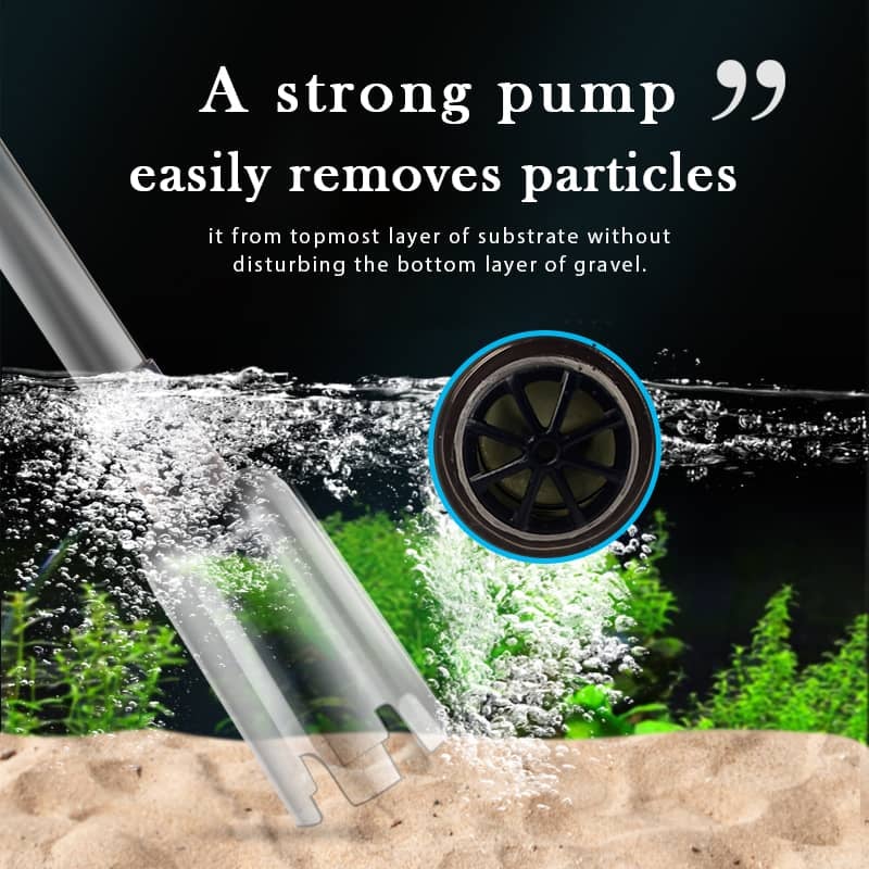 Hjmeta-🐟 Electric Aquarium Gravel Cleaner✨Keep Your Aquarium Crystal Clean — Without The Messy Manual Work