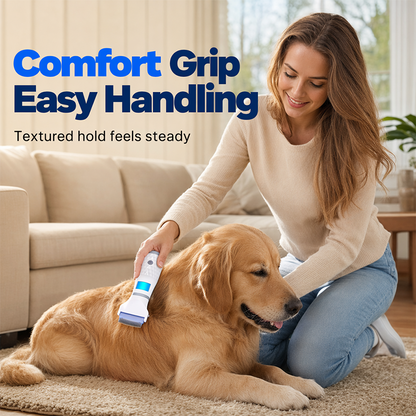 Hjmeta®-Electric Flea Comb for Pets – Vacuum suction + fine stainless teeth, chemical‑free flea removal. Gentle on coat, easy to clean – a must for pet parents! 🛡️✨