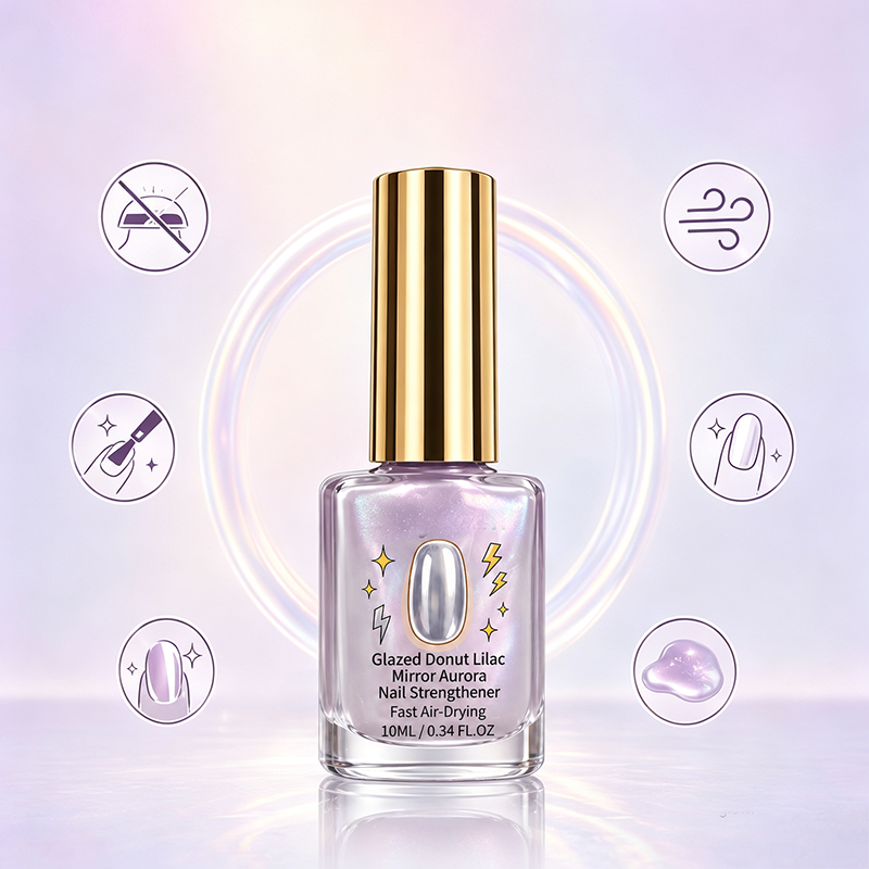 📢📢49% OFF !! ⏰Lilac Glossy Mirror Nail Strengthener (Copy)