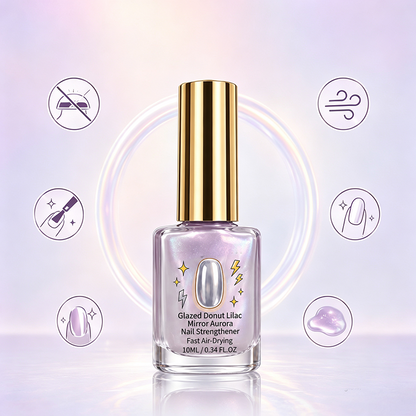 📢📢49% OFF !! ⏰Lilac Glossy Mirror Nail Strengthener (Copy)