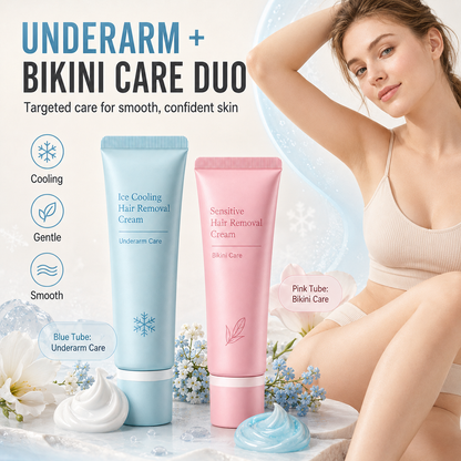 Gentle Hair Removal Cream  BUY 1, GET 1 FREE — Enjoy Cool, Gentle Hair Removal for Smoother Skin and Less Razor Hassle Every Day.