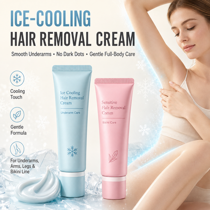 Gentle Hair Removal Cream  BUY 1, GET 1 FREE — Enjoy Cool, Gentle Hair Removal for Smoother Skin and Less Razor Hassle Every Day.